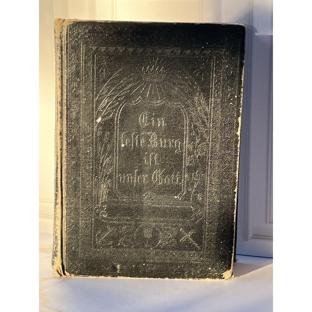 Antique 1877 German Lutheran Kirchenbuch Church Hymnal Religious Book